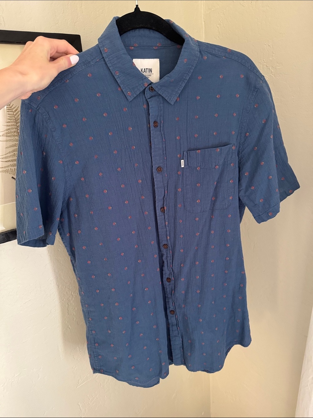 Katin Short Sleeve Button-Up Cotton Shirt